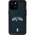 NBA San Antonio Spurs Distressed iPhone 15 Waterproof Case
